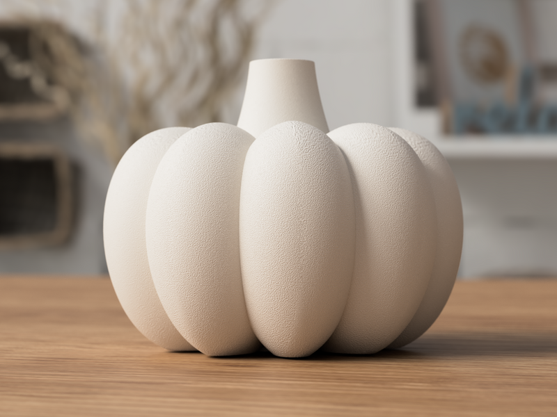 Pumpkin Vase - 3D printed in Canada by UMore3D