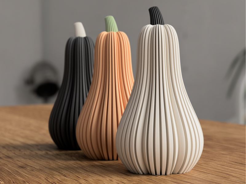 Halloween Pumpkin Tall - 3D printed in Canada by UMore3D