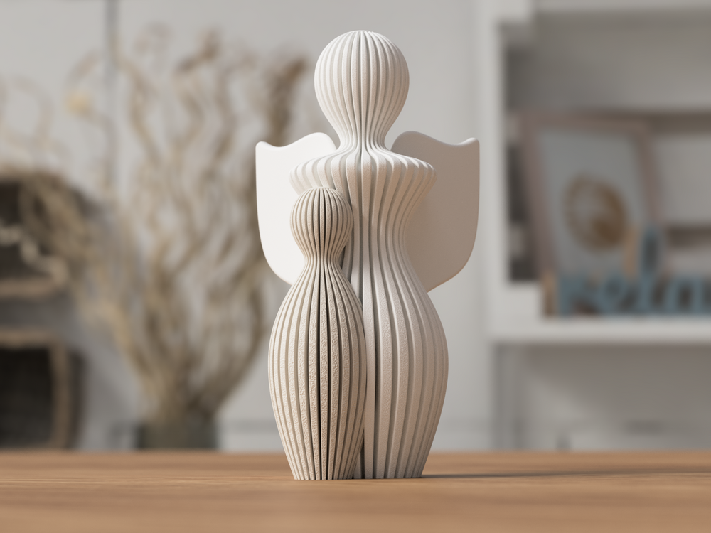Guardian Angel with Child Statue - 3D printed in Canada by UMore3D