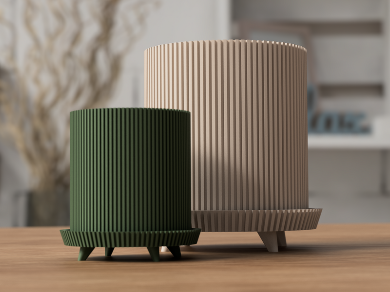 Planter with legs - 3D printed in Canada by UMore3D
