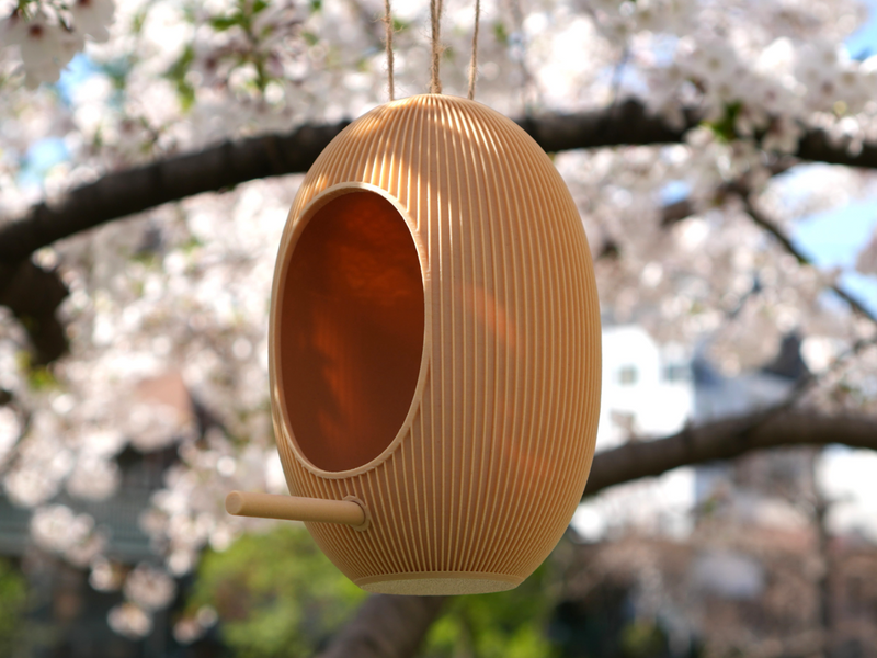 Japandi Bird Feeder - 3D printed in Canada by UMore3D