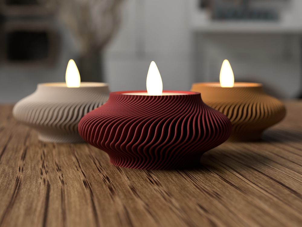 Lunar New Year Tealight Holder - 3D printed in Canada by UMore3D