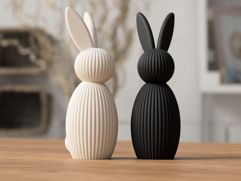 Minimalistic Bunny - 3D printed in Canada by UMore3D