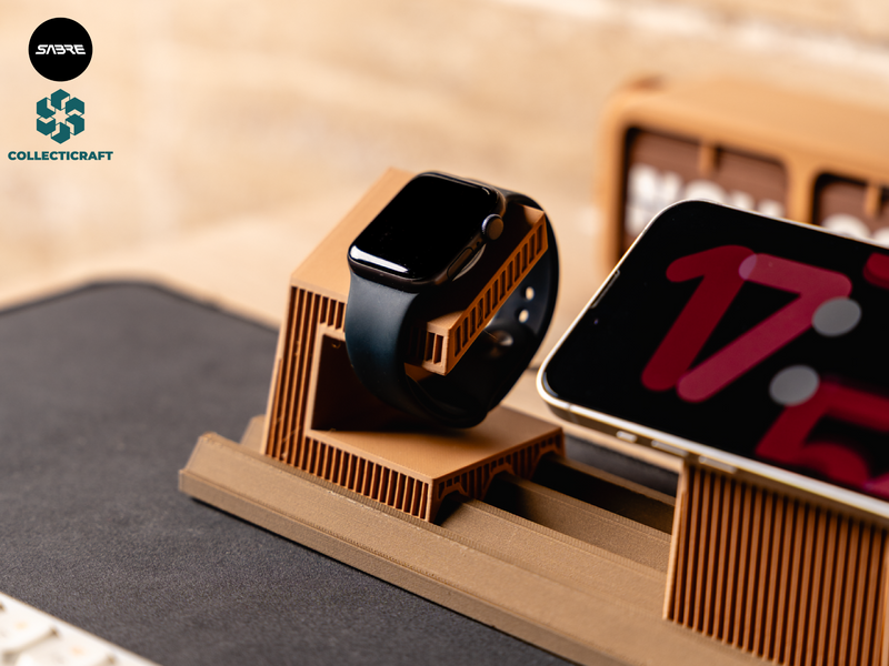 Moku - Modular Desk System - Apple Watch Charger - 3D printed in Canada by UMore3D