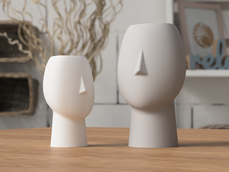 Face Vase - 3D printed in Canada by UMore3D