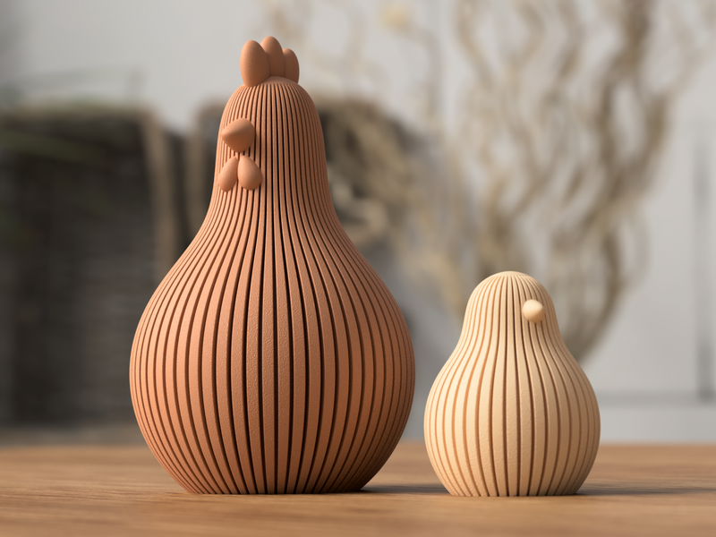 Easter Chicken - 3D printed in Canada by UMore3D