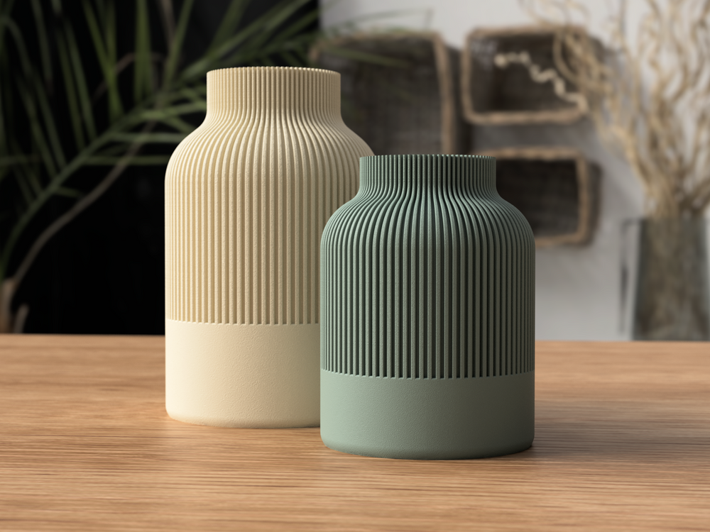 Japandi Vases - 3D printed in Canada by UMore3D