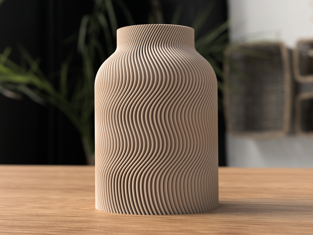 Luna Vase - 3D printed in Canada by UMore3D