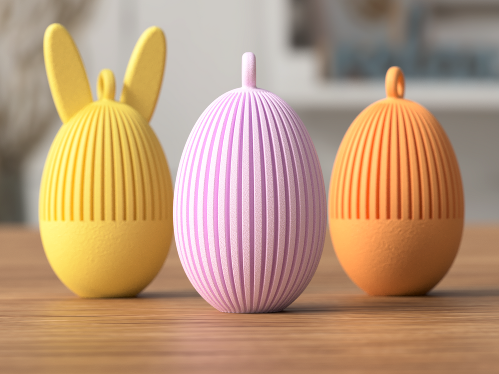 Easter Egg Ornament - 3D printed in Canada by UMore3D