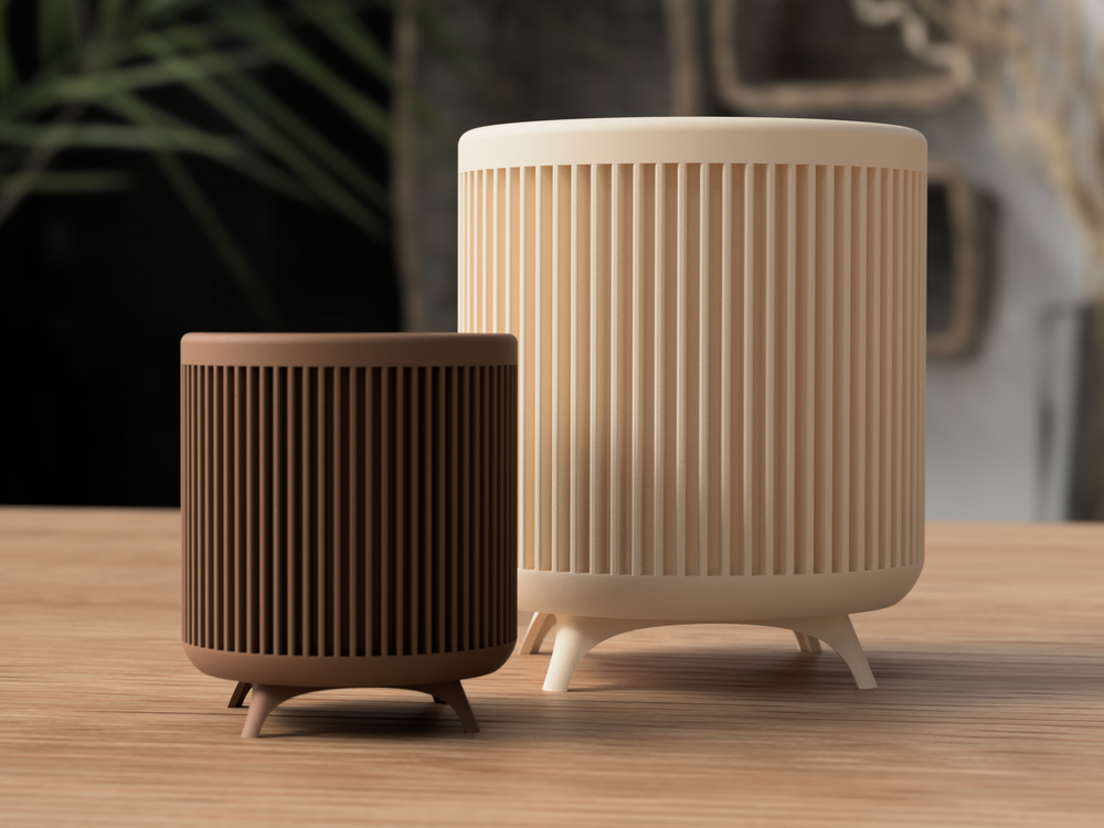 Midcentury Planter - 3D printed in Canada by UMore3D