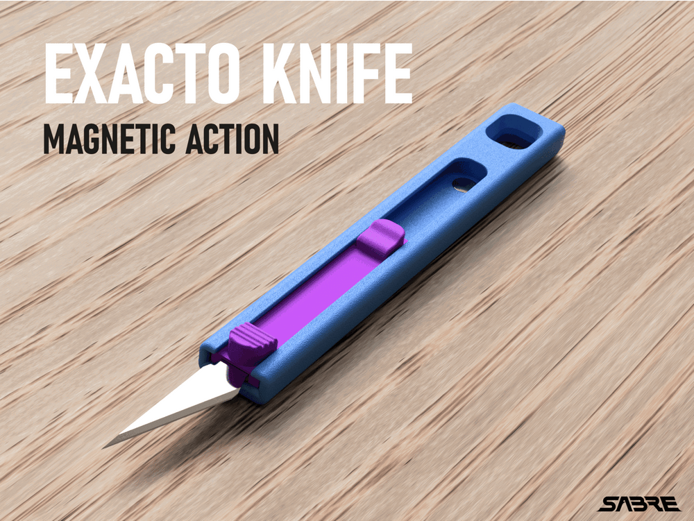 Exacto Knife Magnetic - 3D printed in Canada by UMore3D