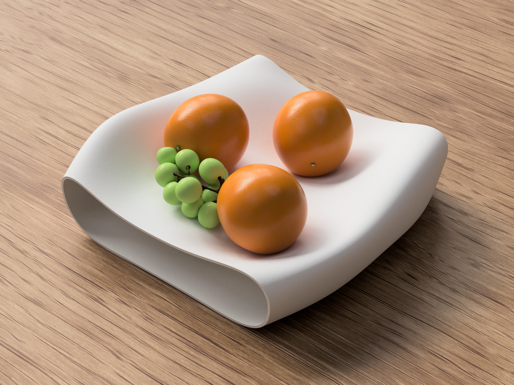 Modern Fruit Bowl - 3D printed in Canada by UMore3D