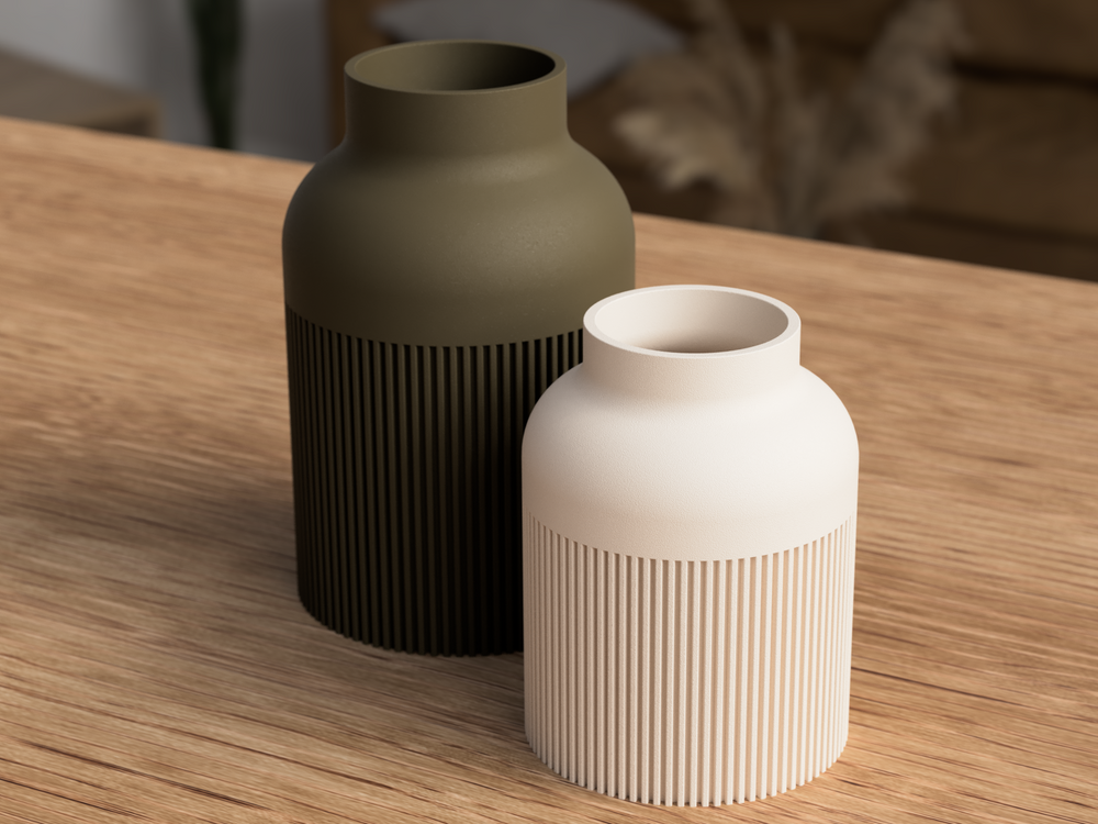 Hiku Japandi Vases - 3D printed in Canada by UMore3D