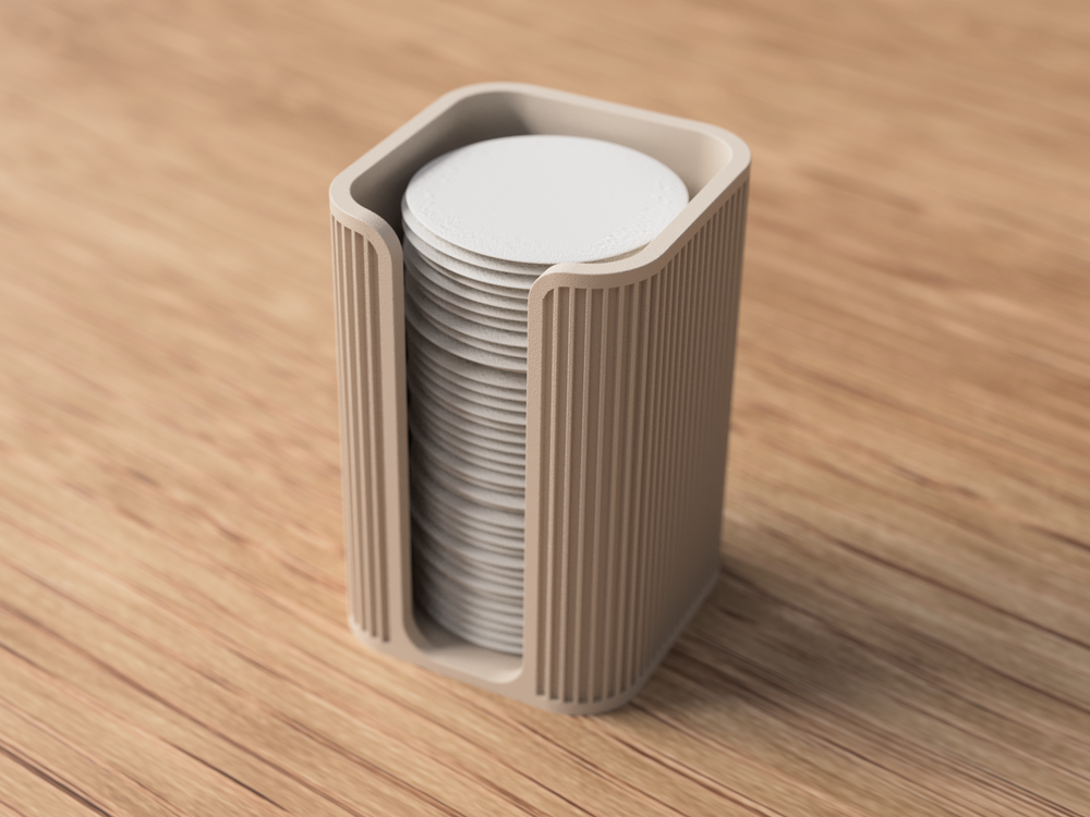 Cotton Pad Holder - 3D printed in Canada by UMore3D