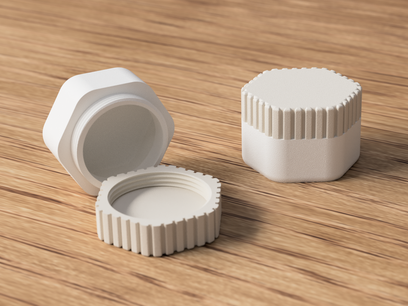 Small travel container - 3D printed in Canada by UMore3D