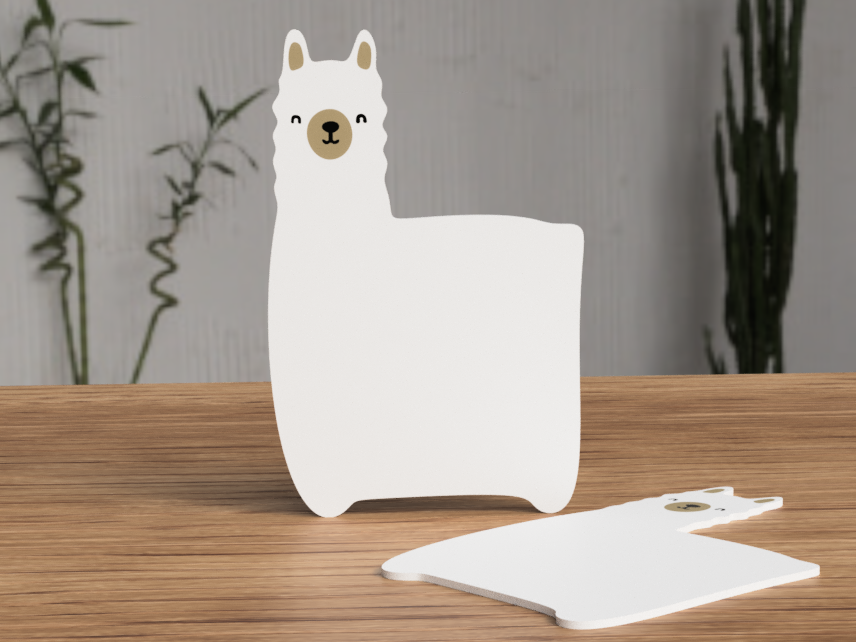Alpaca coaster - 3D printed in Canada by UMore3D