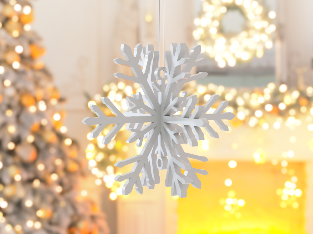 Christmas Snowflake - 3D printed in Canada by UMore3D