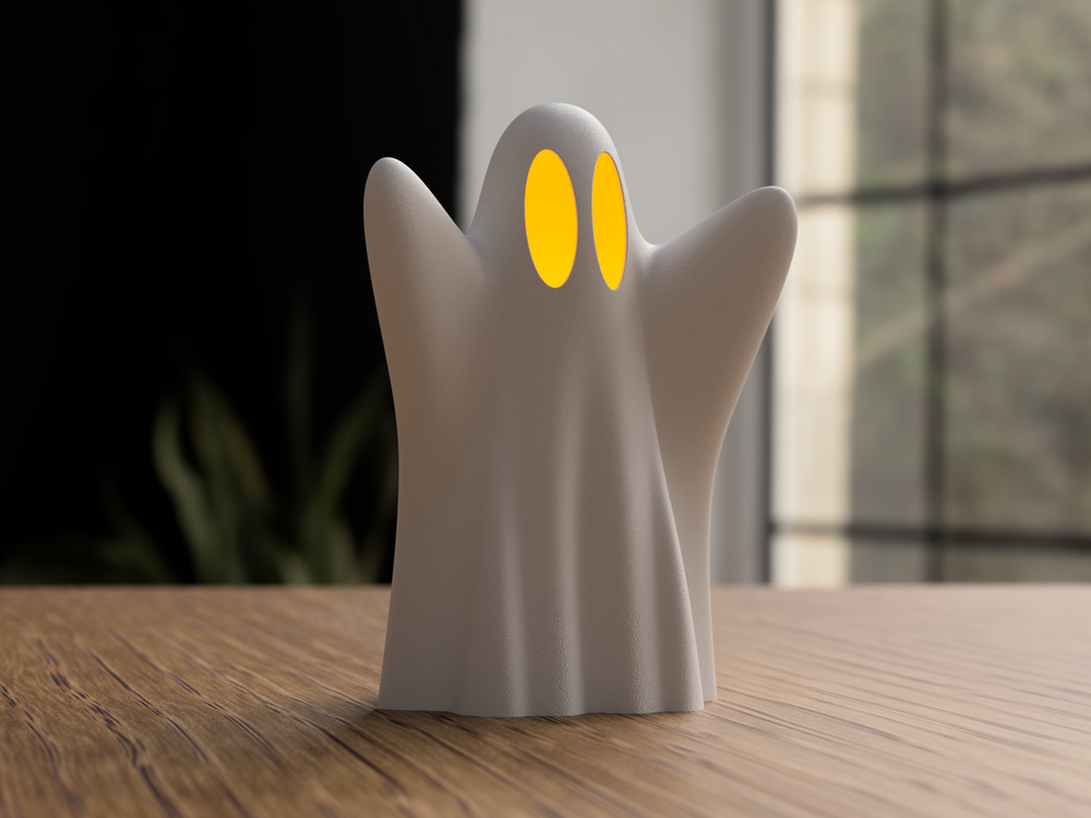 Halloween Ghost - 3D printed in Canada by UMore3D