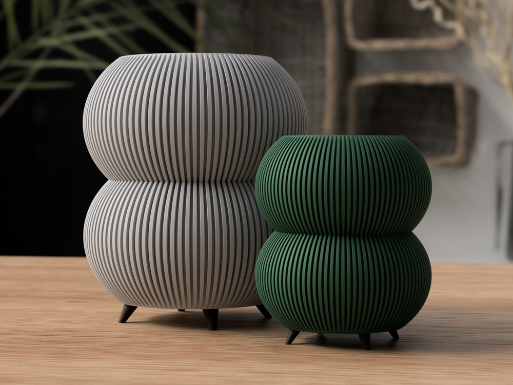 Vase/Planter with legs - 3D printed in Canada by UMore3D