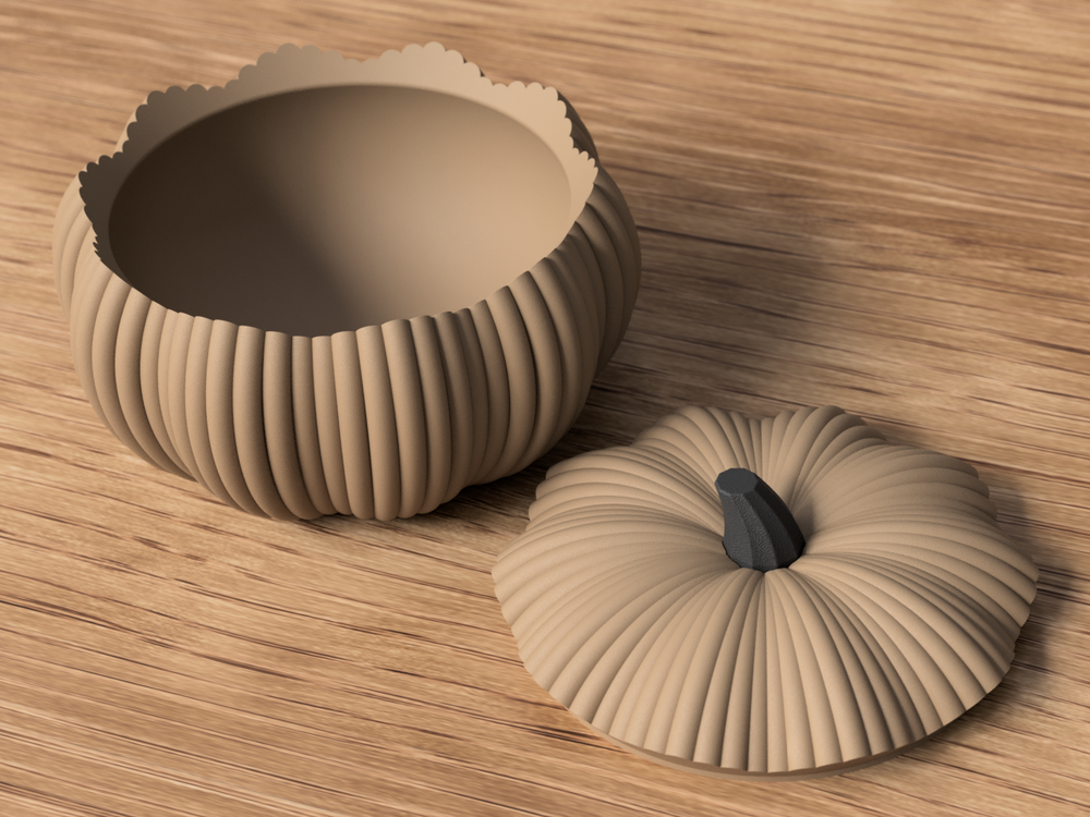 Pumpkin Bowl Halloween - 3D printed in Canada by UMore3D