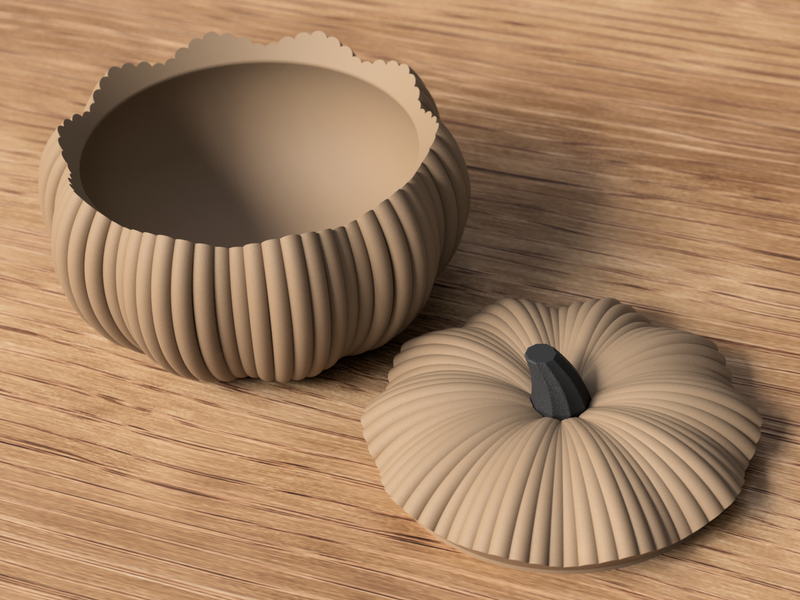 Pumpkin Bowl Halloween - 3D printed in Canada by UMore3D
