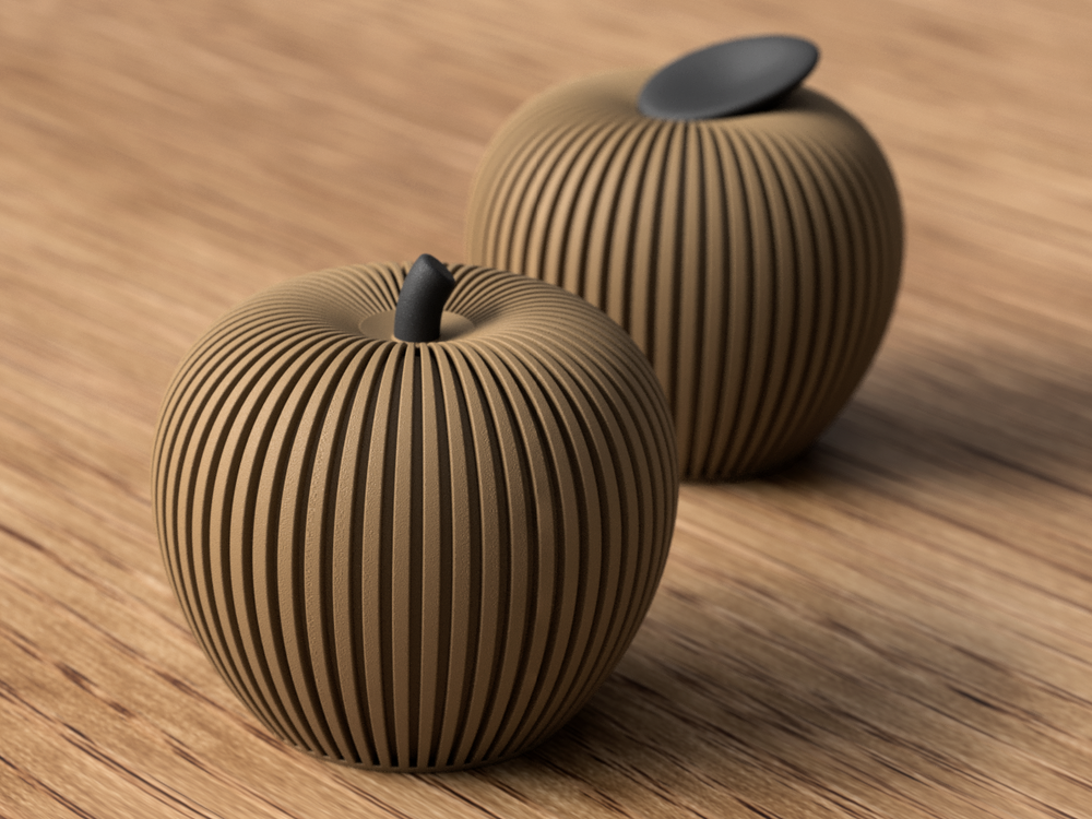 Autumn Apple - 3D printed in Canada by UMore3D