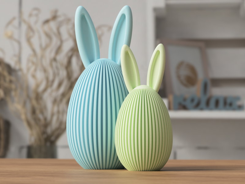 Easter Egg with bunny ears - 3D printed in Canada by UMore3D
