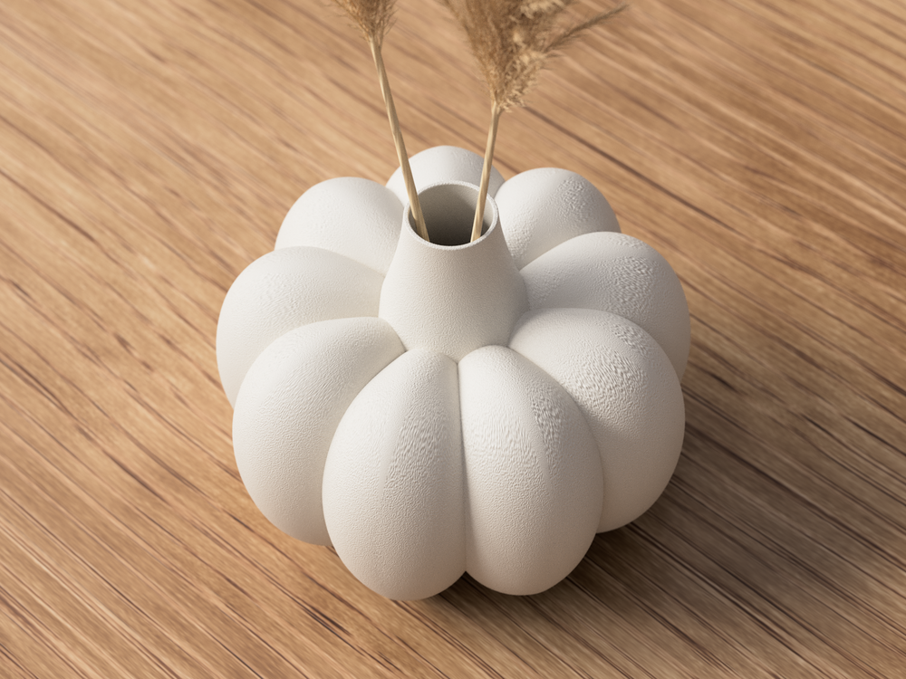 Pumpkin Vase - 3D printed in Canada by UMore3D