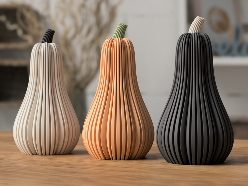 Halloween Pumpkin Tall - 3D printed in Canada by UMore3D