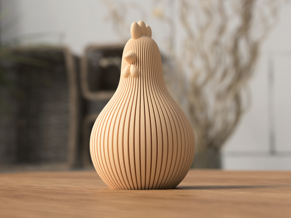 Easter Chicken - 3D printed in Canada by UMore3D