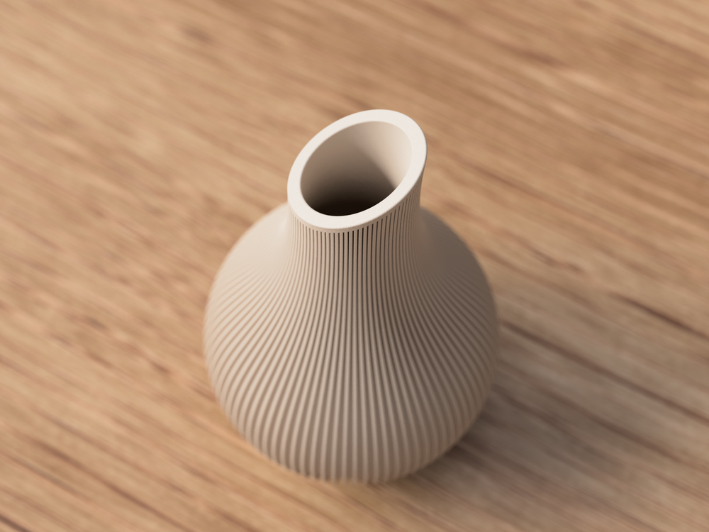 Shizu Japandi Vase - 3D printed in Canada by UMore3D