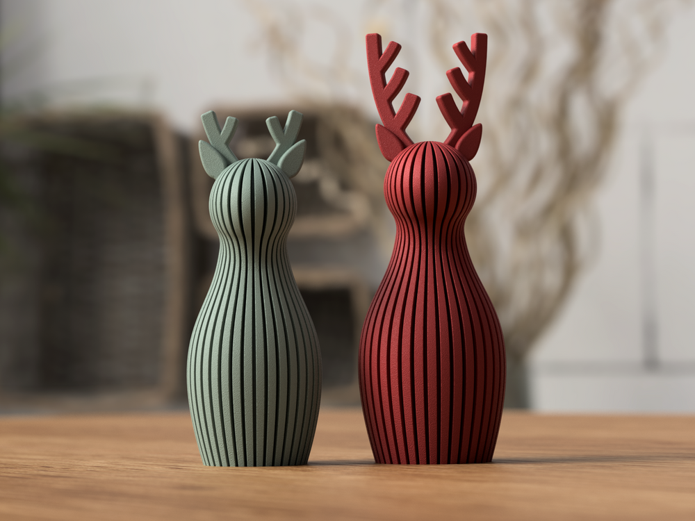 Christmas Reindeer - 3D printed in Canada by UMore3D