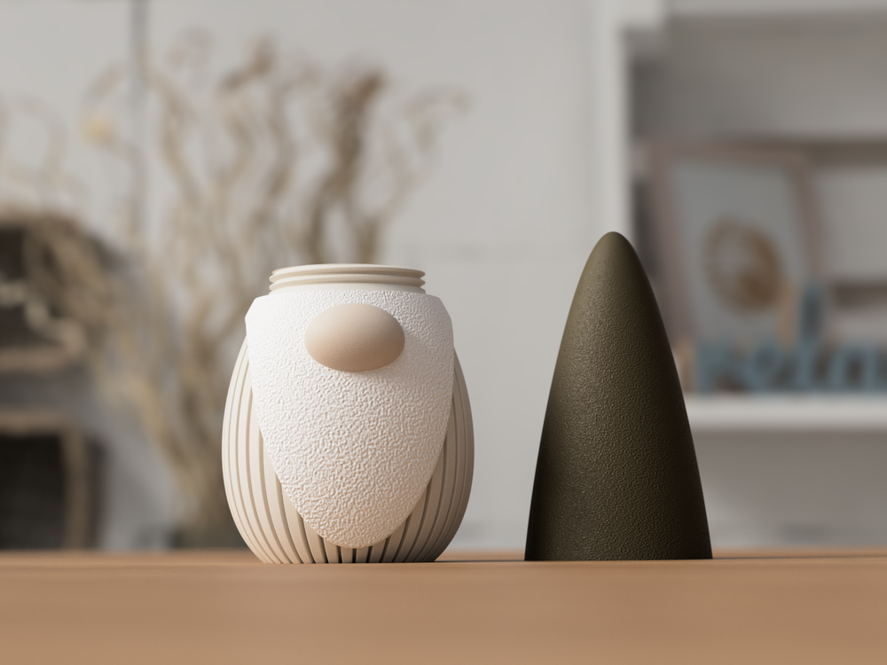 Gnome Decoration (container) - 3D printed in Canada by UMore3D