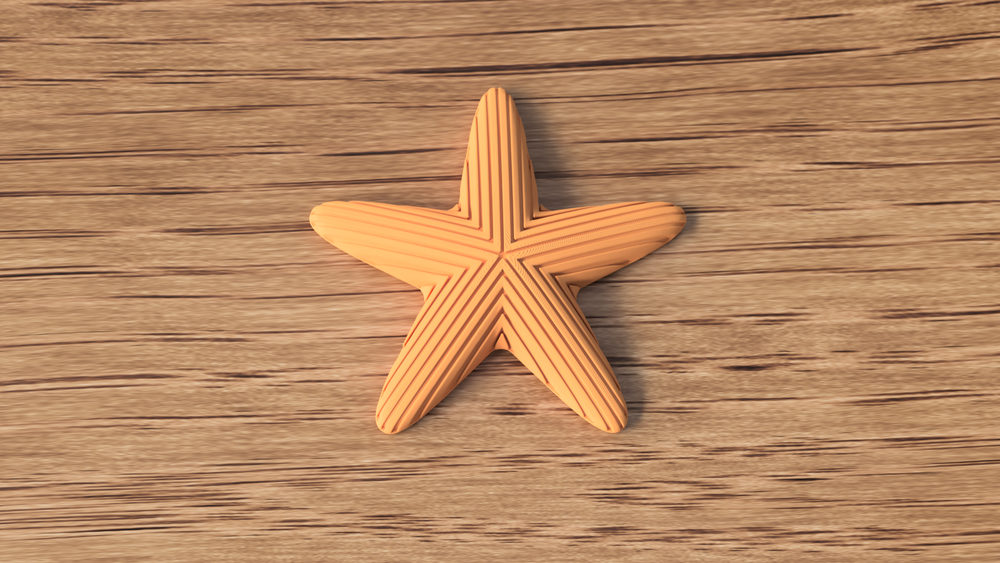 Starfish Decoration - 3D printed in Canada by UMore3D
