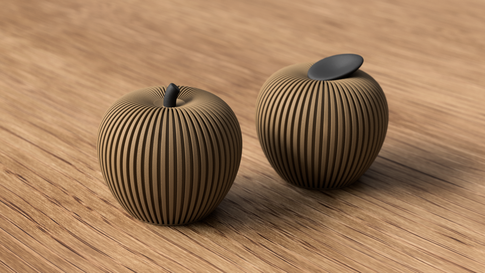 Autumn Apple - 3D printed in Canada by UMore3D