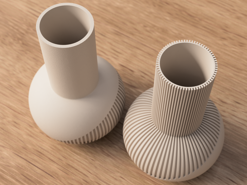 Tama Japandi Vases - 3D printed in Canada by UMore3D