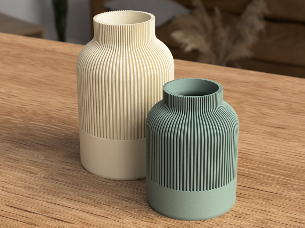 Japandi Vases - 3D printed in Canada by UMore3D