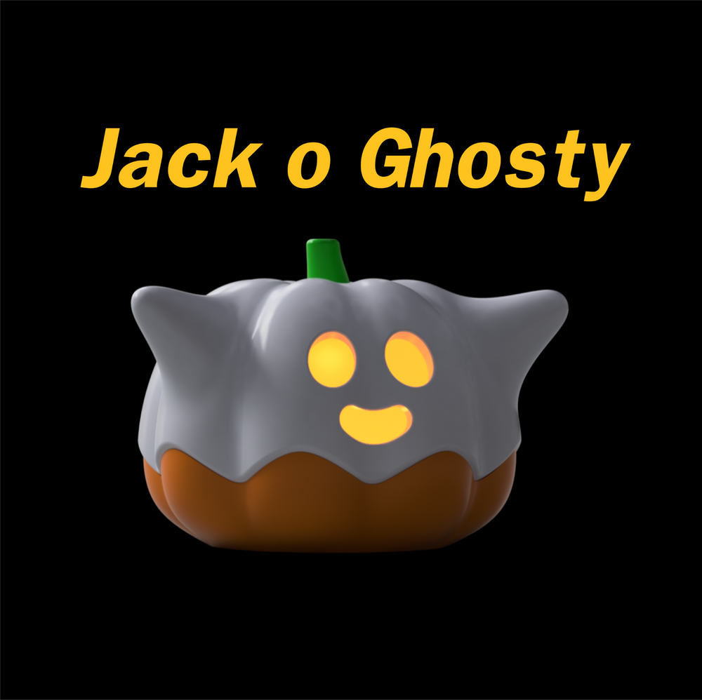 Ghost Pumpkin - 3D printed in Canada by UMore3D