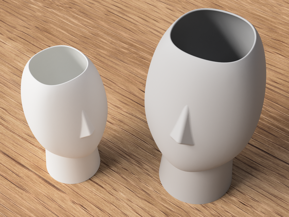 Face Vase - 3D printed in Canada by UMore3D