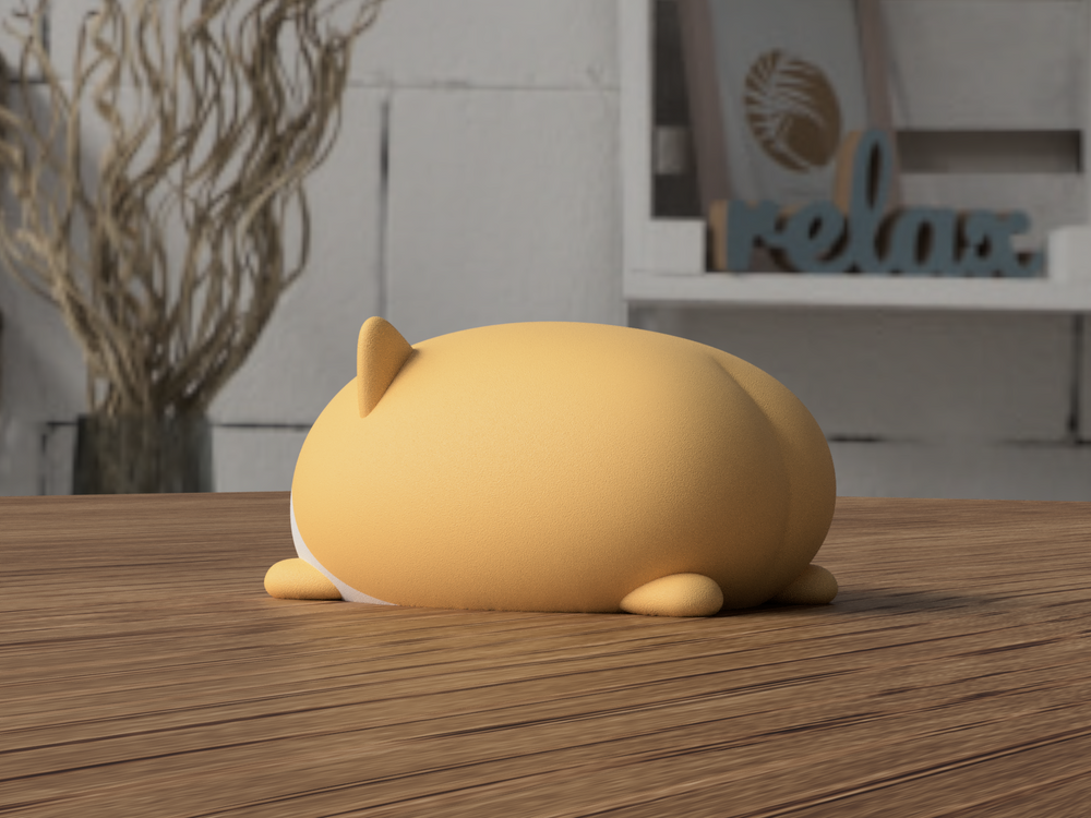 Henri the Corgi - 3D printed in Canada by UMore3D