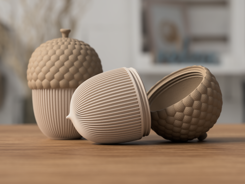 Acorn Containers - 3D printed in Canada by UMore3D