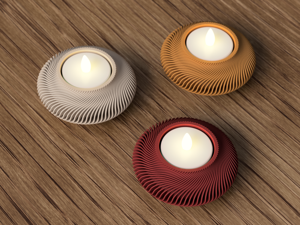 Lunar New Year Tealight Holder - 3D printed in Canada by UMore3D