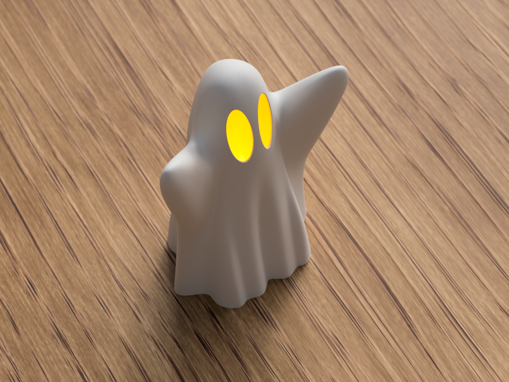 Halloween Ghost - 3D printed in Canada by UMore3D