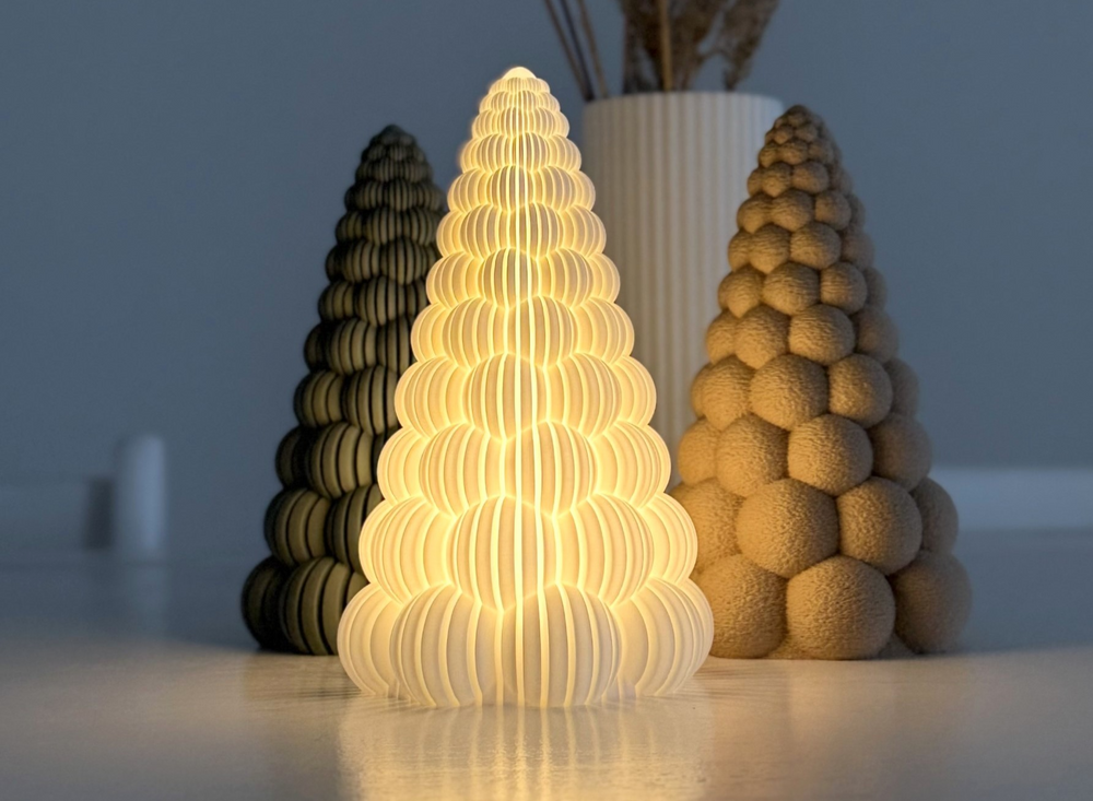 Bubbly Christmas Trees - 3D printed in Canada by UMore3D