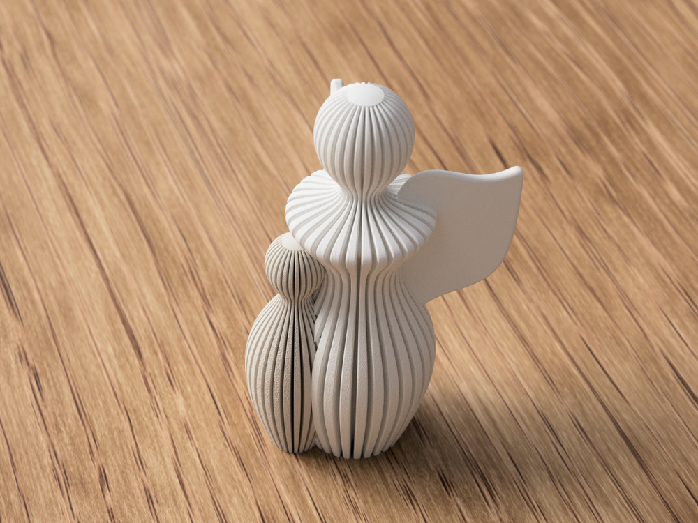 Guardian Angel with Child Statue - 3D printed in Canada by UMore3D