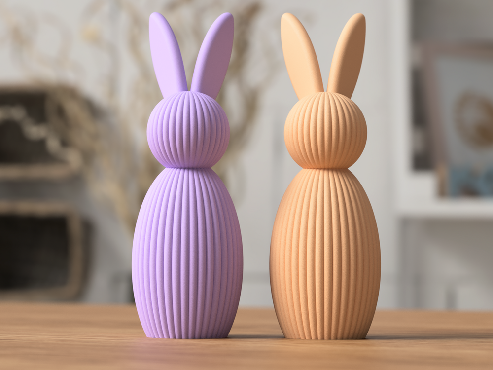 Minimalistic Bunny - 3D printed in Canada by UMore3D