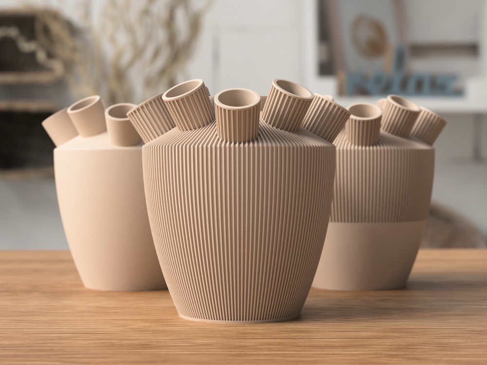 Shinzo Tulip Vase - 3D printed in Canada by UMore3D