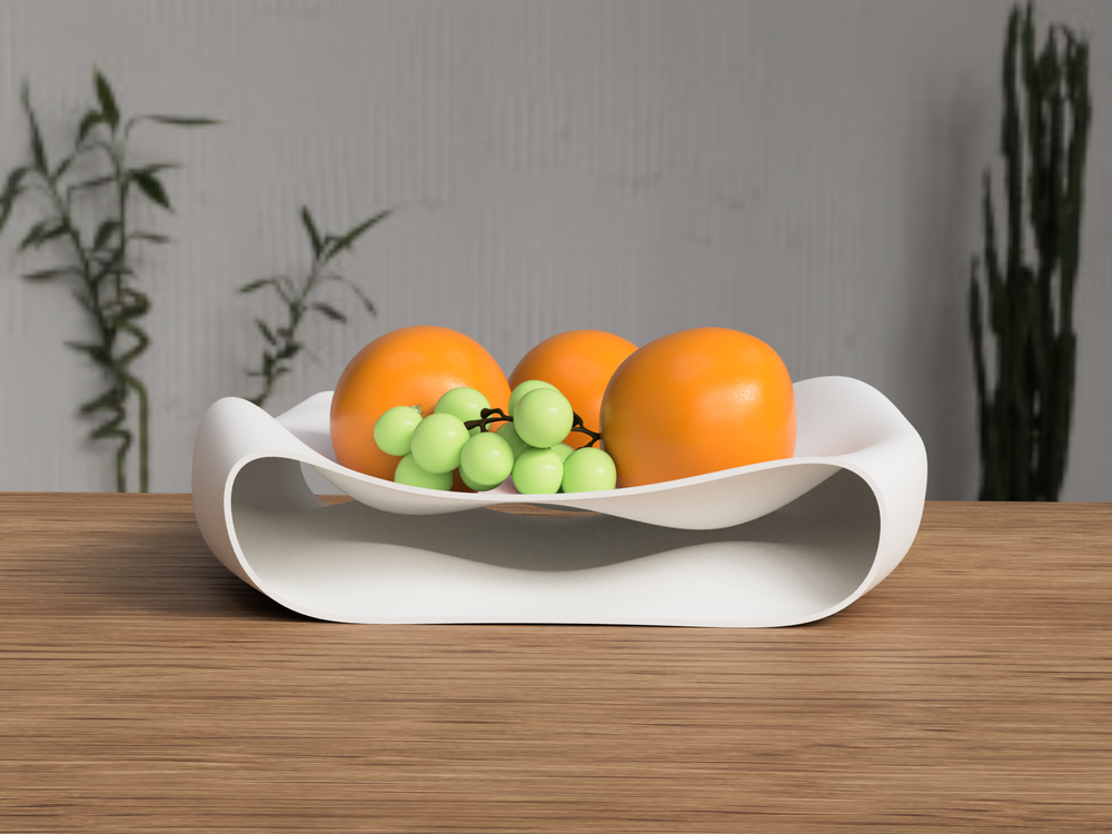 Modern Fruit Bowl - 3D printed in Canada by UMore3D