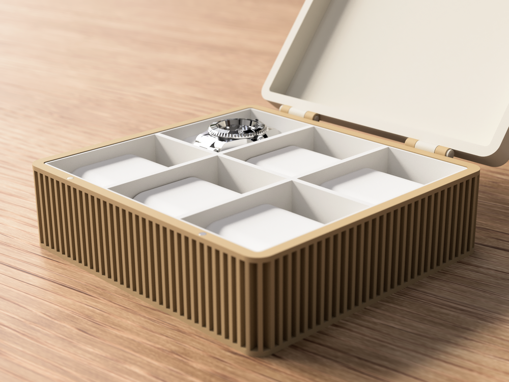 Modern Box for Jewelry / Watches / Tea / Firstaid - 3D printed in Canada by UMore3D