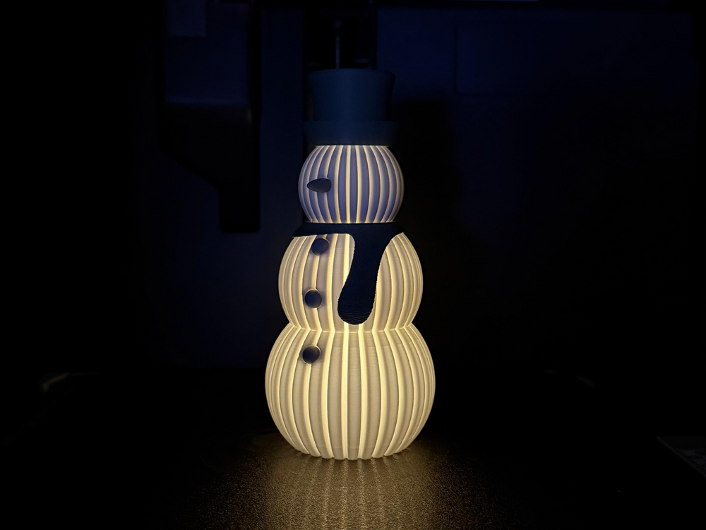 Christmas Snowman Decoration - 3D printed in Canada by UMore3D